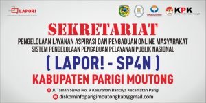 LAPOR! SP4N Parigi Moutong Terbentuk, Sekretariat Di Diskominfo