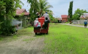 Lagi, Desa Pombalowo Lakukan Penyemprotan Cairan Disinfektan