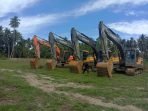 Polres Parimo Amankan Satu Tersangka dan Empat Excavator