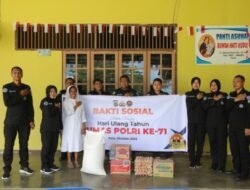 Sambut HUT Humas Polri ke – 71, Bidhumas Polda Sulteng Sambangi Sejumlah Panti Asuhan