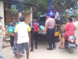 Polres Toli-toli bersama LAKRI Cabang Tolitoli Berikan Bantuan Beras untuk Korban Banjir