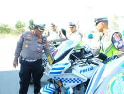 Dirlantas Polda Sulteng Cek Kesiapan Kendaraan Satgas Kamseltibcar lantas