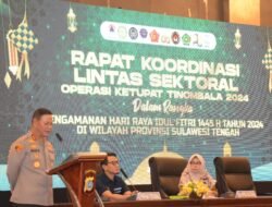 Rakor Lintas Sektoral, Kapolda Sulteng : Kesiapan Pengamanan Hari Raya Idul Fitri 1445 H