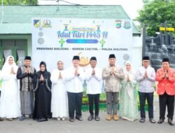 Kapolda Sulteng Hadiri Halal Bihalal dengan Forkopimda di Makorem 132 Tadulako