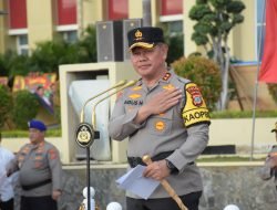 529 Personel Polri dan PNS Polda Sulteng mendapat kenaikan pangkat