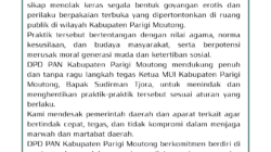 DPD PAN Parigi Moutong Tegas Tolak Tarian Erotis di Ruang Publik : Merusak Moral Generasi Muda