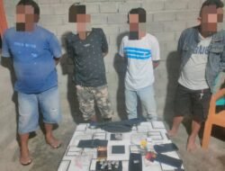 BERSIH-BERSIH SAAT BULAN SUCI: PESTA SABU DIGULUNG, 4 ORANG DICIDUK POLSEK TOMINI