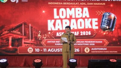 Wakil Bupati Parigi Moutong Buka Lomba Karaoke Tingkat OPD Meriahkan HUT Kemerdekaan Ke-81 RI