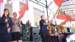 Semarak HUT ke-81 RI, Wakil Bupati H. Abdul Sahid Canangkan Gerakan Pembagian Bendera Merah Putih