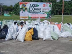 Aksi 100 Menit Pungut Sampah, Momentum Wujudkan Parigi Moutong Bersih dan Berkelanjutan